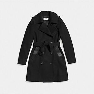 COACH Black Trench Coat